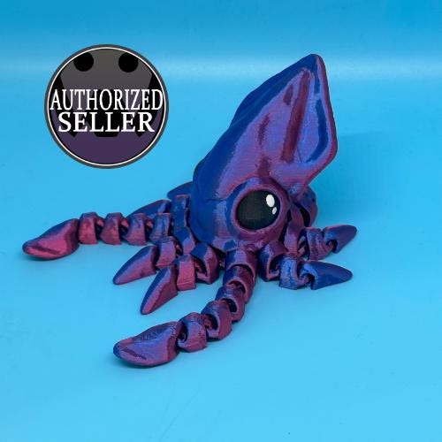 3D Printed Articulated Squid